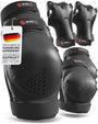 SKATEWIZ Smash Protektoren-Set Erwachsene, Grösse L/XL, Schwarz, Schützer für Knie, Ellenbogen und Handgelenke
