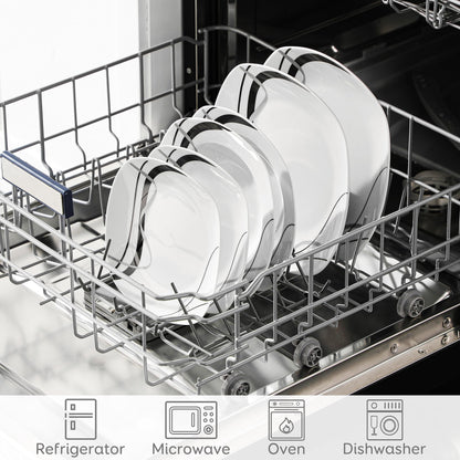 VEWEET FIONA Porzellan Geschirrset 18-teilig für 6 Personen