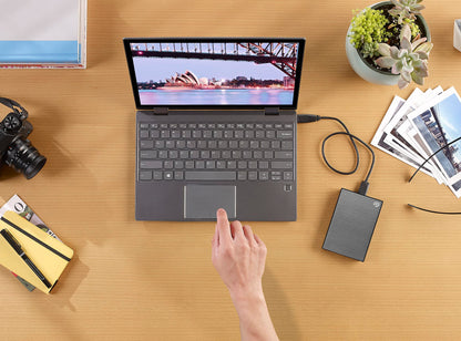 Seagate One Touch 5TB Tragbare Externe Festplatte Space Gray