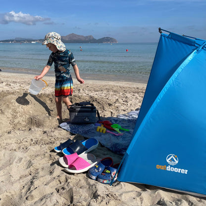 outdoorer Helios Air 850 Strandmuschel mit UV-Schutz 80, blau