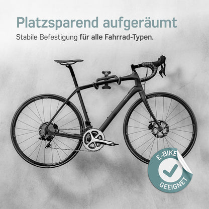 Borgen Fahrrad Wandhalterung – Einstellbar, Klappbar für MTB & Rennrad
