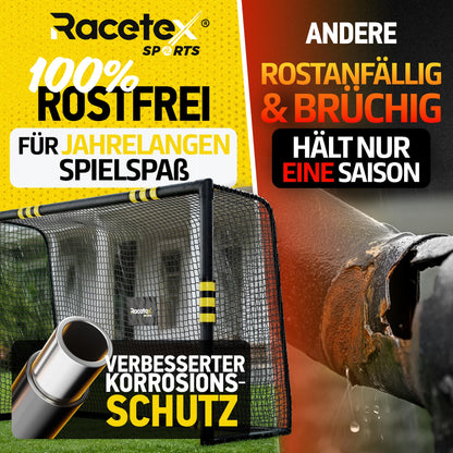 Racetex Fussballtor Garten – 240x160cm für Kinder & Erwachsene