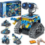 Sillbird Technik Roboter Bauspielzeug 5-in-1 mit App, 488 Teile – programmierbarer Roboterbaukasten aus Bausteinen