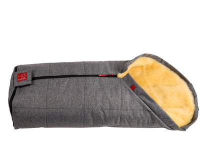 Kaiser Lammfellfussack Iglu Baby - Anthrazit Melange