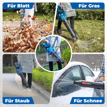 Dong Cheng Akku-Laubbläser DCLB40171 2x18V inkl. 3 Düsen