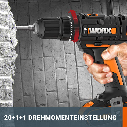 WORX WX370.9 Akku Schlagbohrschrauber - Ohne Akku/Lader