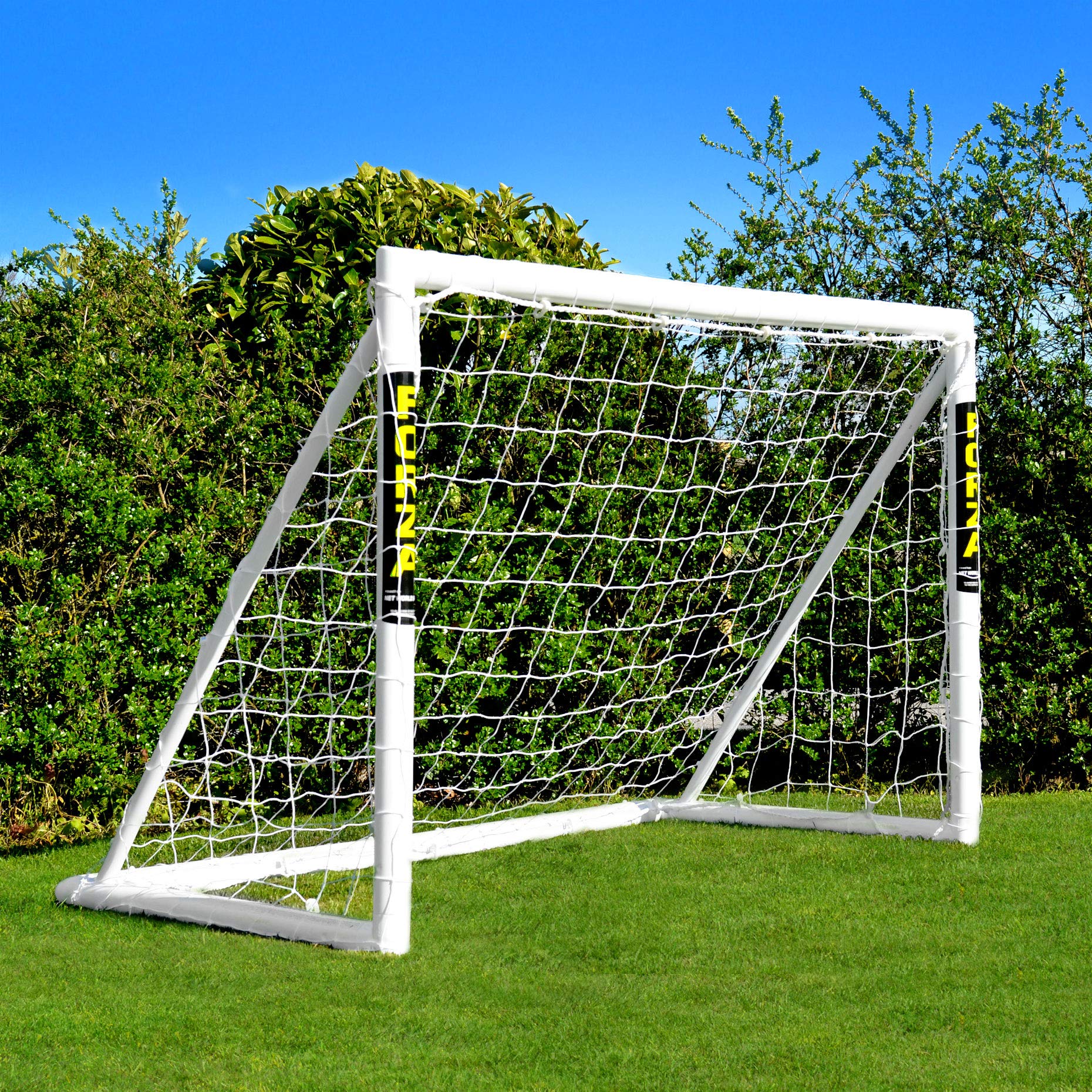 FORZA Fussballtor 1,8 x 1,2 m – Allwetter-Tor aus uPVC für Garten