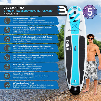 Bluemarina Ariki Aufblasbares SUP Board - Classic 325 cm