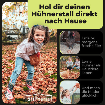 SELFmania Hühnerzaun 25 m, 120 cm hoch, grün, inkl. 21 Stäbe