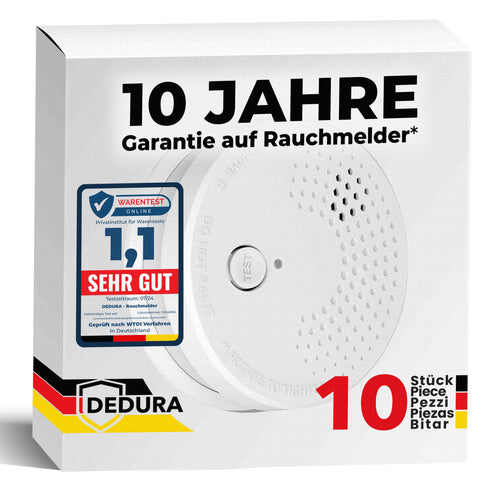 BrandSafe Rauchwarnmelder 10er Set - 10 Jahre Garantie, BSI