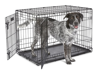 MidWest Homes for Pets iCrate 1536DDU Hundebox – Doppeltür Schwarz 90cm