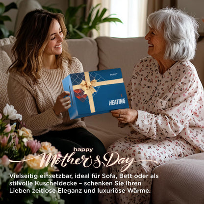 BEDSURE Heizdecke mit Abschaltautomatik 180x200cm - Gestreift Grau