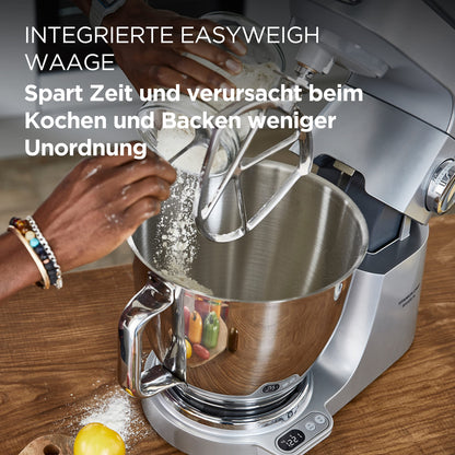 Kenwood Titanium Chef Baker XL KVL85.424SI Küchenmaschine - mit Waage
