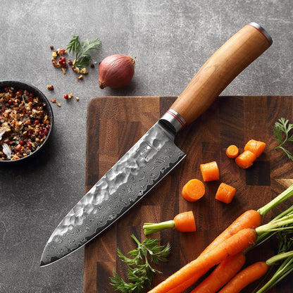 zayiko Minami Premium Damast Santokumesser 17.5 cm