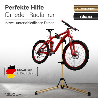 VELOJA Profi Fahrrad E-Bike Montageständer - Schwerlast 50kg