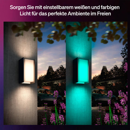 Philips Hue Turaco LED-Aussen-Wandleuchte anthrazit, dimmbar