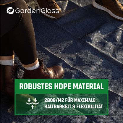 GardenGloss Vorzeltteppich 300x400 cm - Campingteppich wetterfest