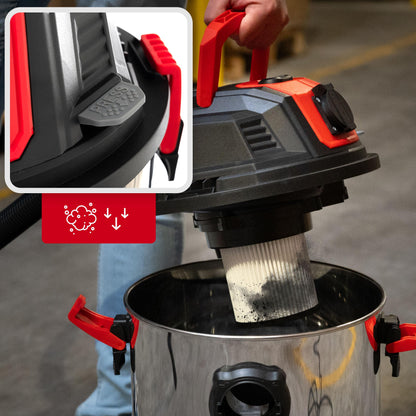 LEHMANN Industriestaubsauger – 2000W 30L Nass/Trocken Steckdose