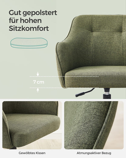 SONGMICS OBG019C01 Homeoffice Drehstuhl - grün