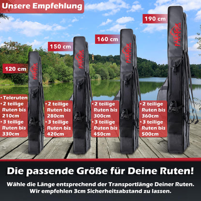 Paradox Fishing Rutentasche Angeltasche 150cm - 4 Fächer