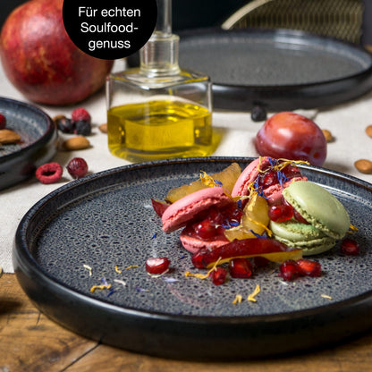 Moritz & Moritz SOLID 18-tlg Steinzeug Geschirrset - 6 Personen