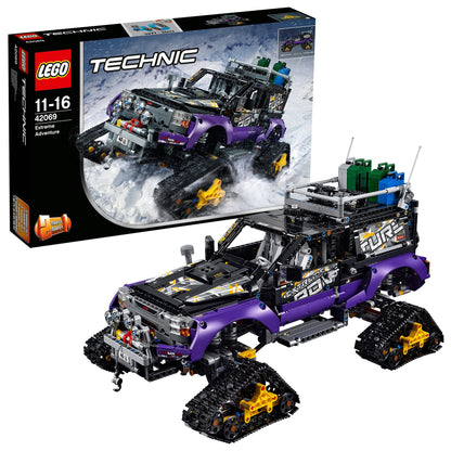 LEGO TECHNIC 42069 Extremgeländefahrzeug Konstruktionsspiel: Rotes, detailliertes Modell zum Bauen und Nachbilden extremer Geländefahrten.