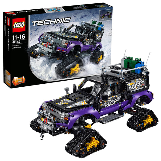 LEGO TECHNIC 42069 Extremgeländefahrzeug Konstruktionsspiel: Rotes, detailliertes Modell zum Bauen und Nachbilden extremer Geländefahrten.