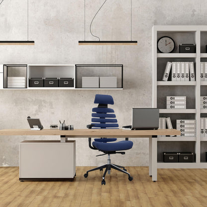 hjh OFFICE Ergo LINE II PRO Ergonomie Bürostuhl – Blau