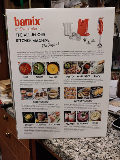bamix 1 elektrischer Stabmixer – Schwarz, Kunststoff
