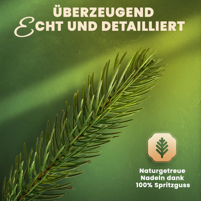 ArtiTree Weihnachtsgirlande Naturgetreue LED Tannengirlande 270cm Grün