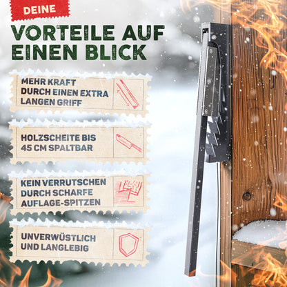 Drei Eichen Anzündholzspalter Manuell – Wandmontage