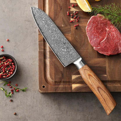 Wakoli EDIB Pro Damastmesser-Set 4er – Pakkaholz