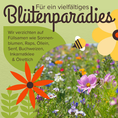 Bienenmagnet Wildblumensamen 500g – nektarreiche Samenmischung
