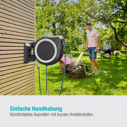 Gardena Wand-Schlauchbox RollUp M-L 25 m weiss (18622-60)