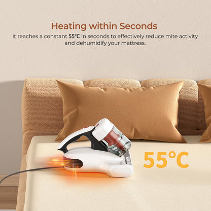 JIGOO J200 Milbensauger UV-Licht Ultraschall für Allergiker