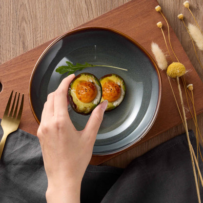 Onader Tafelservice Steingut unregelmässig 18-teilig - Moosgrün