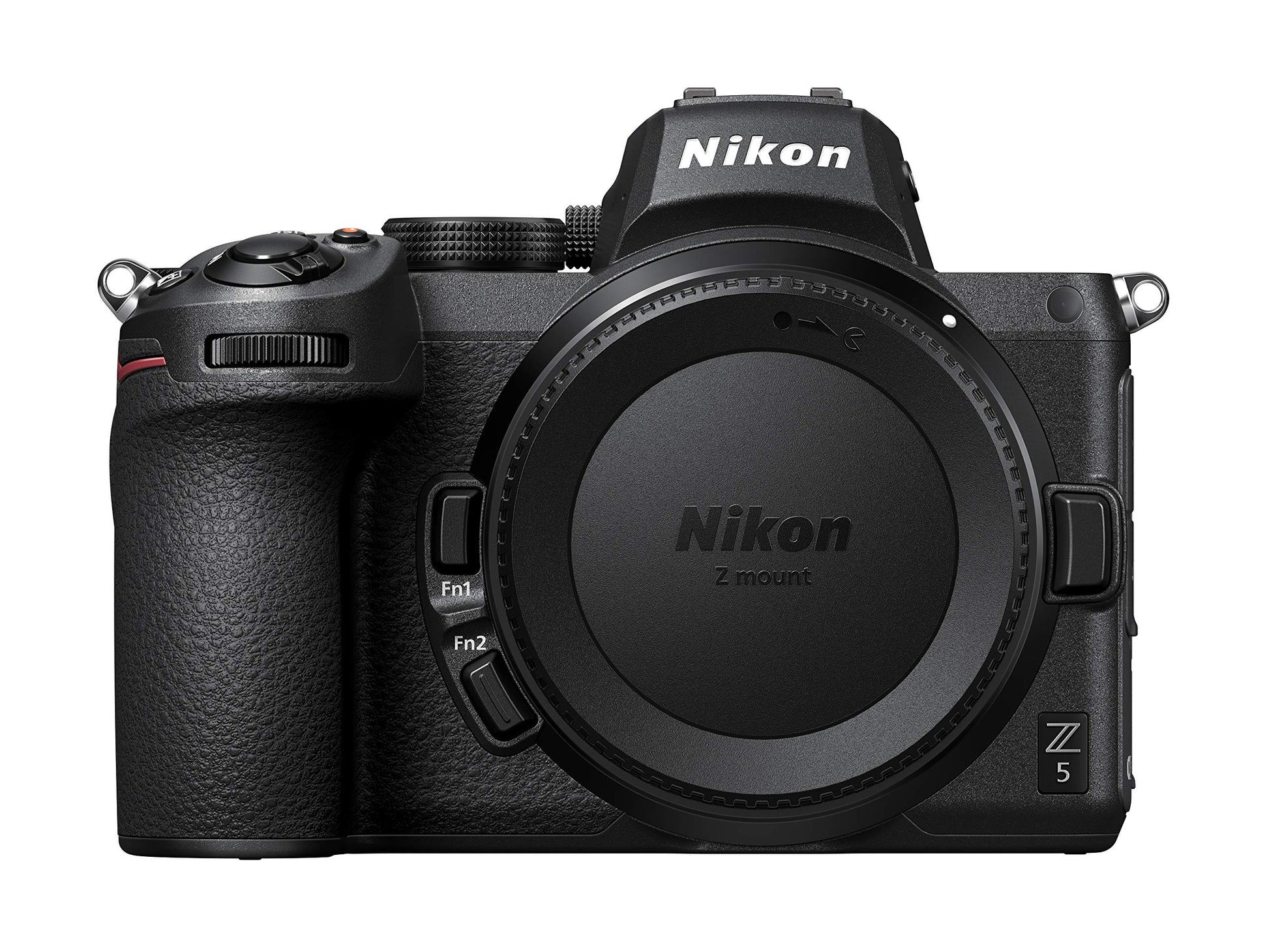 Nikon Z 5 Spiegellose Vollformatkamera mit 4K UHD Video. Schwarzes Gehäuse für hochauflösende Fotos und 4K-Videos.
