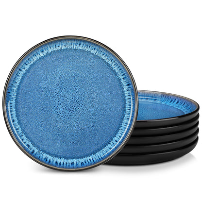 vancasso PLAYA Steingut Geschirrset 18tlg für 6 P. - Blau
