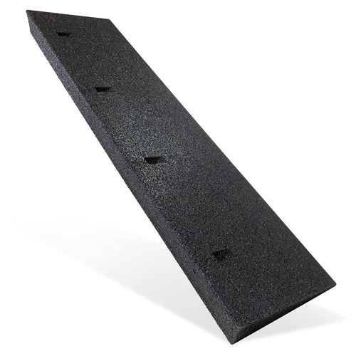 TopRubber Bordsteinrampe 1000x250x70 mm Auffahrrampe aus Gummigranulat mit abgeflachter Kante