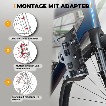 Rovativ Bikepacking Gabeltasche 4,5 L wasserdicht mit Halterung