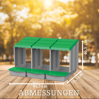 Meine Hennen Hühner-Legenest Abrollnest aus Kunststoff zur Wandmontage