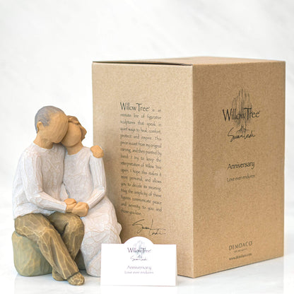 Willow Tree Anniversary Figur, handbemalte Kunstharzfigur 15 cm