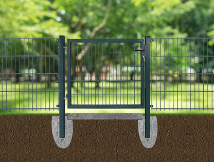 Koll Living Gartentor Stabmattenzaun 120x120cm Anthrazit