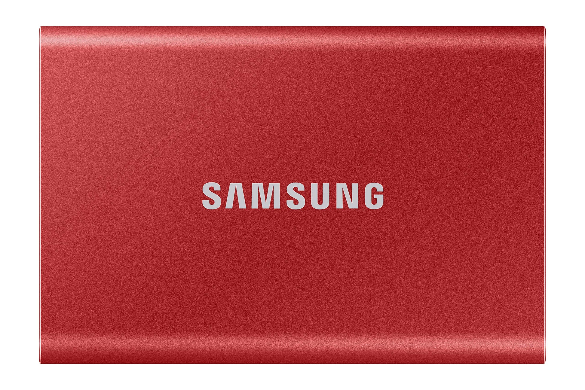 Samsung Portable SSD T7 Externe SSD Festplatte - 2TB Rot. Rotes, kompaktes Solid State Drive für externe Datenspeicherung.