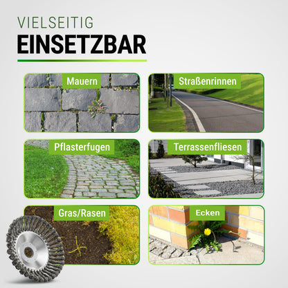 FISO Profi Unkrautbürste 2er Set – Wildkrautbürste für Motorsense