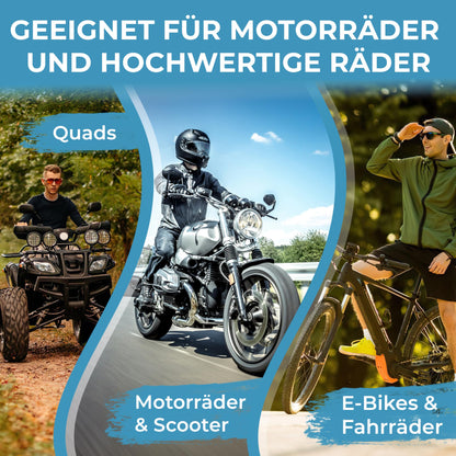 Widder Titan-Stahl Kettenschloss Level 15 Motorrad Fahrrad - 115cm 11mm