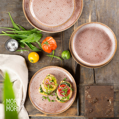 Moritz & Moritz TERRA 18-tlg Geschirrset 6 Personen - Terracotta