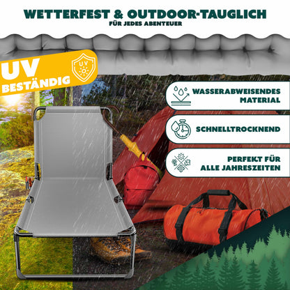 KESSER Campingbett Feldbett klappbar 190x68 cm bis 250 kg belastbar