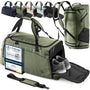 BeMaxx Sporttasche GR3 mit Rucksackfunktion, Schuhfach, 40 L, Grün aus Polyestergewebe