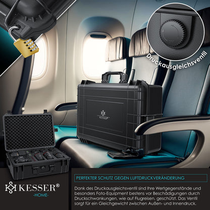 KESSER® Kamerakoffer 35L Universal – Wasserdicht & Staubdicht